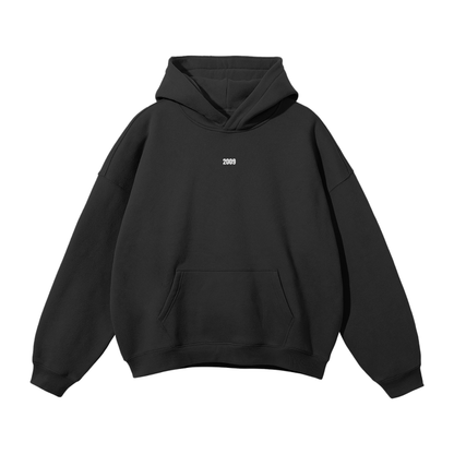 SUDADERA CON CAPUCHA - COLECCIÓN AUTÉNTICA - NEGRO